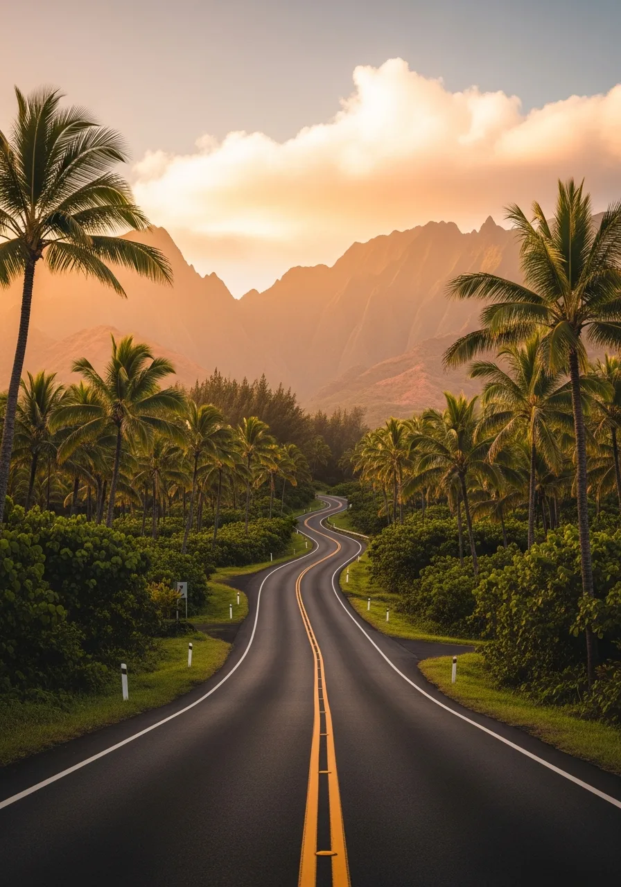 Scenic Kauai road